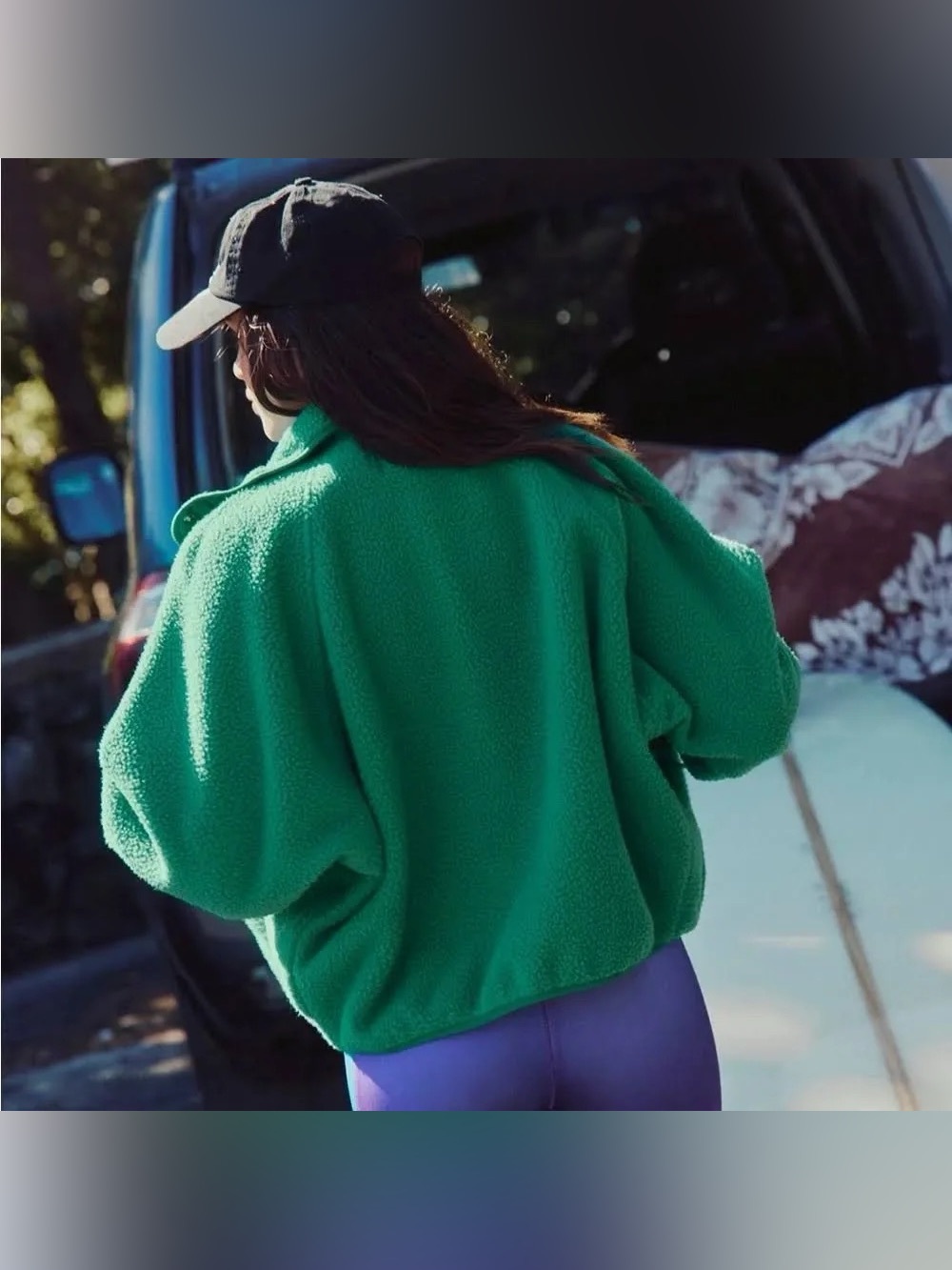 FP Movement Hit The Slopes Jacket in Green Glow - Picture 4 of 6